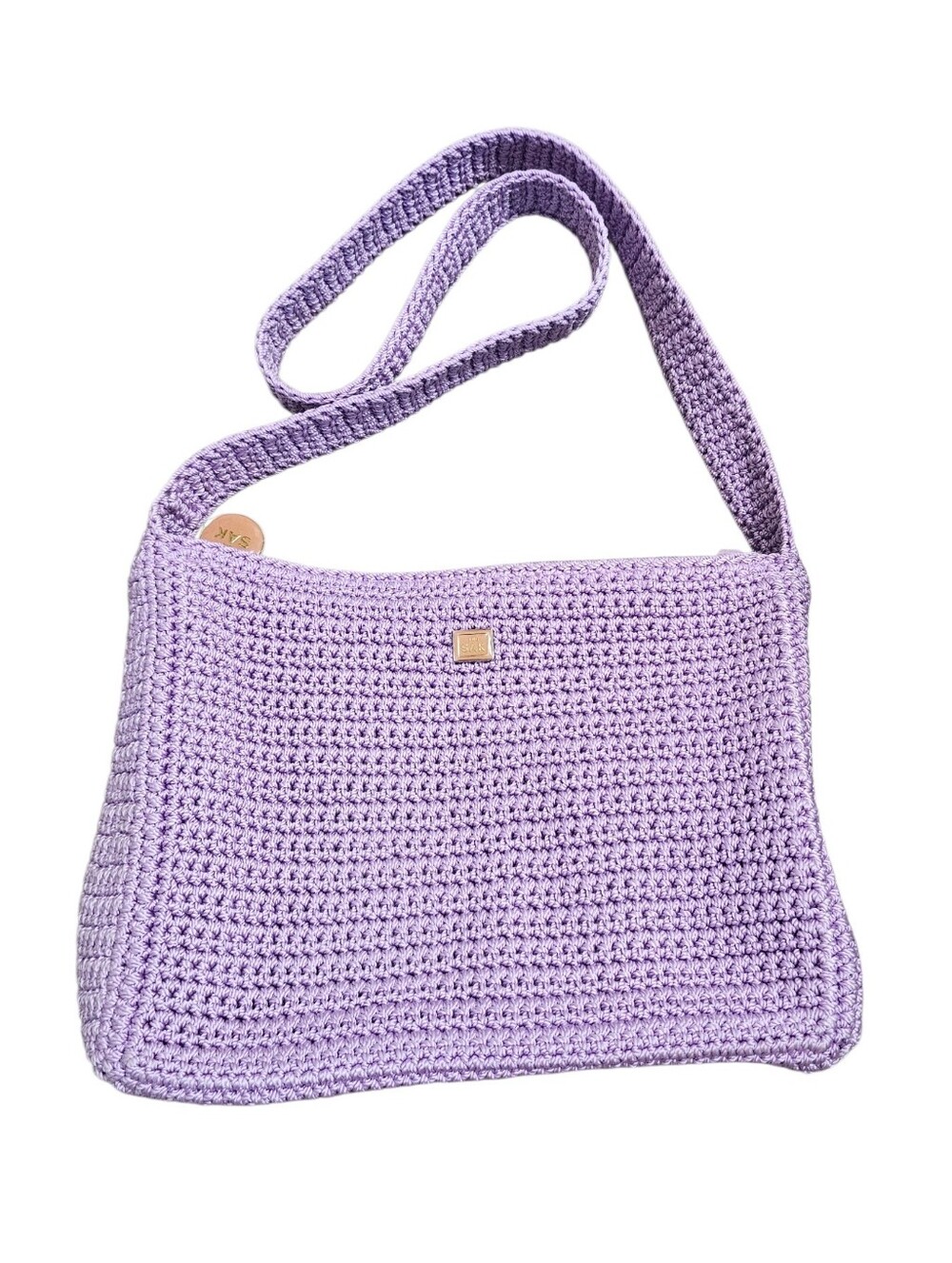 The Sak Classic Light Lilac Crochet Crossbody Bag